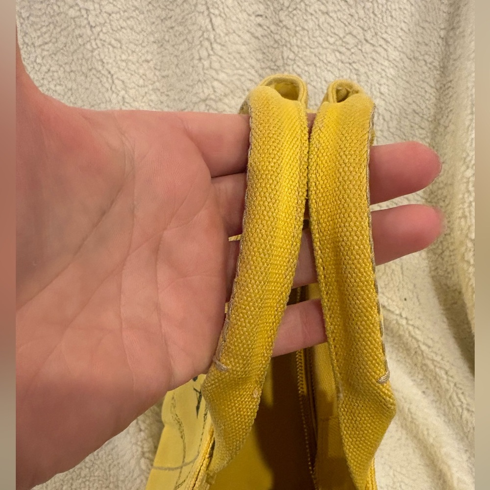 Yellow Prada Canapa Tote Canvas Mini - Picture 3 of 14